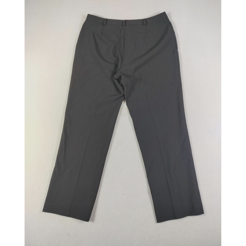 Lauren Ralph Lauren Pants Womens 16 Black Wool Blend Dress Trouser Slacks Career